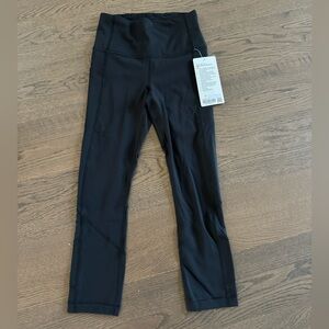 Lululemon Pace Rival high rise crop tights leggings 22” 
Inseam Size 2 black